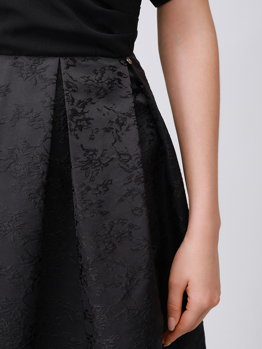 

Платье комбинированное, Черный, RC16118 BLACK