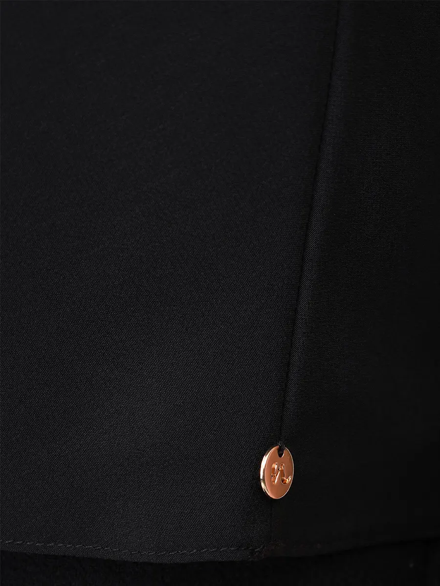 Топ однотонный NISSA TOP14918 BLACK Черный  Фото 6