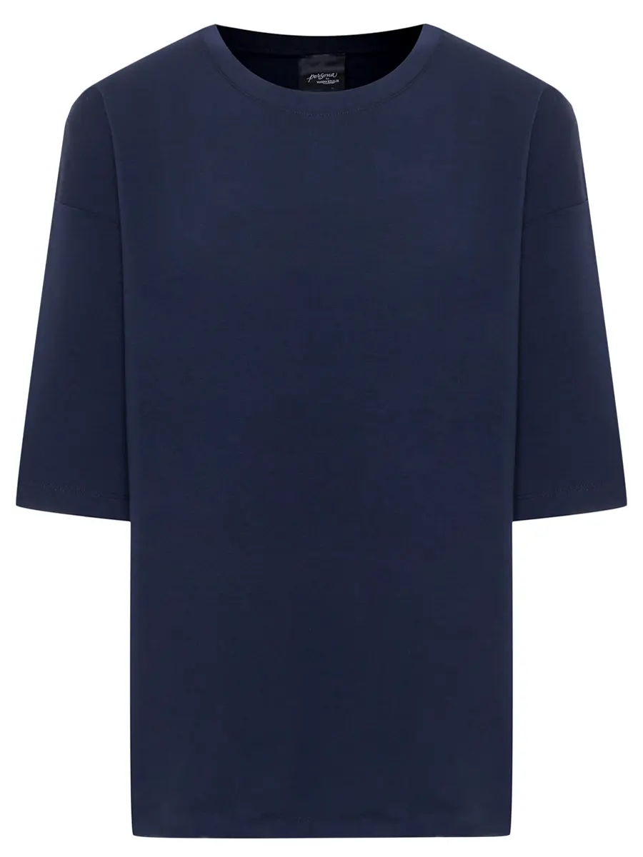 Футболка хлопковая PERSONA BY MARINA RINALDI 2523976031 002 297 Синий 