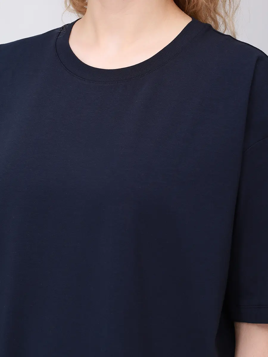 Футболка хлопковая PERSONA BY MARINA RINALDI 2523976031 002 297 Синий  Фото 5