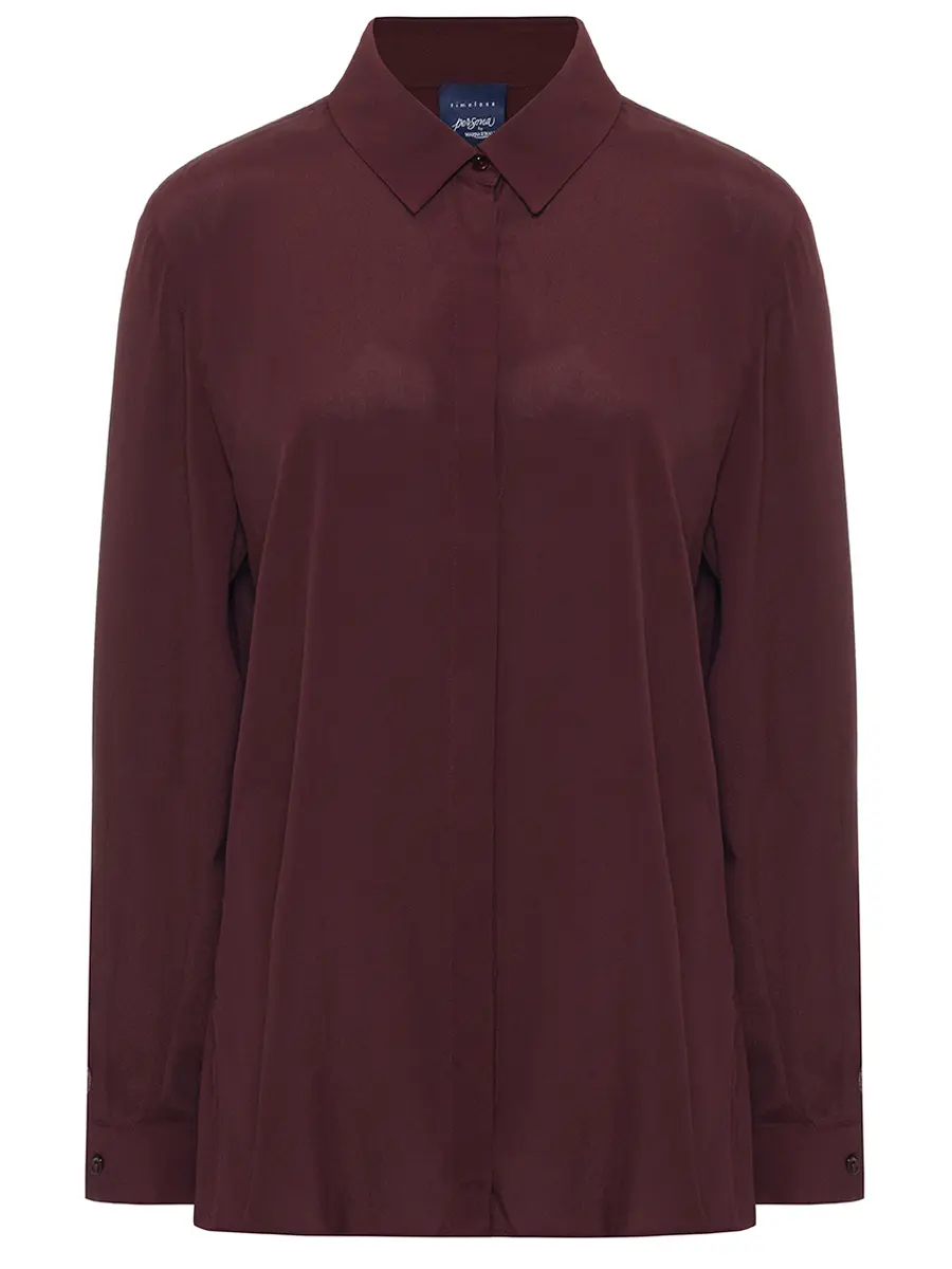 

Блуза однотонная, Бордовый, 2523116011 014 1110