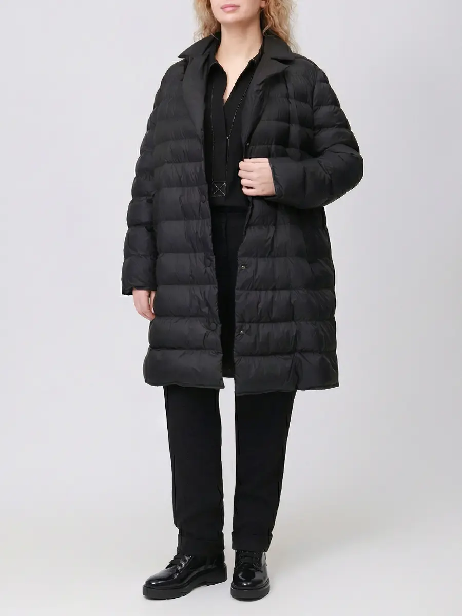 Пальто стеганое PERSONA BY MARINA RINALDI 2523496011 005 1052 Черный  Фото 2