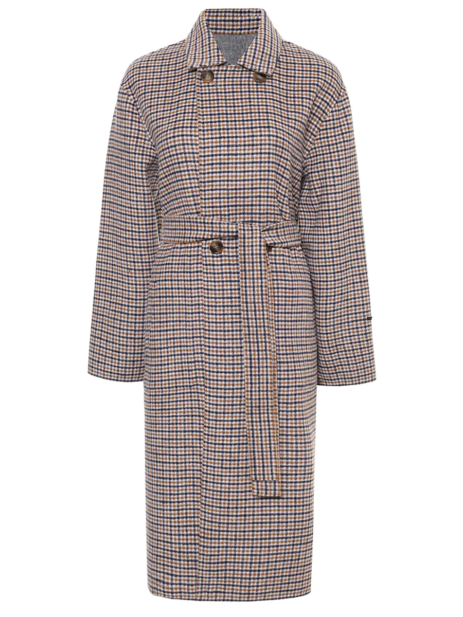 Пальто двустороннее PERSONA BY MARINA RINALDI 2523016011 001 091 Коричневый 