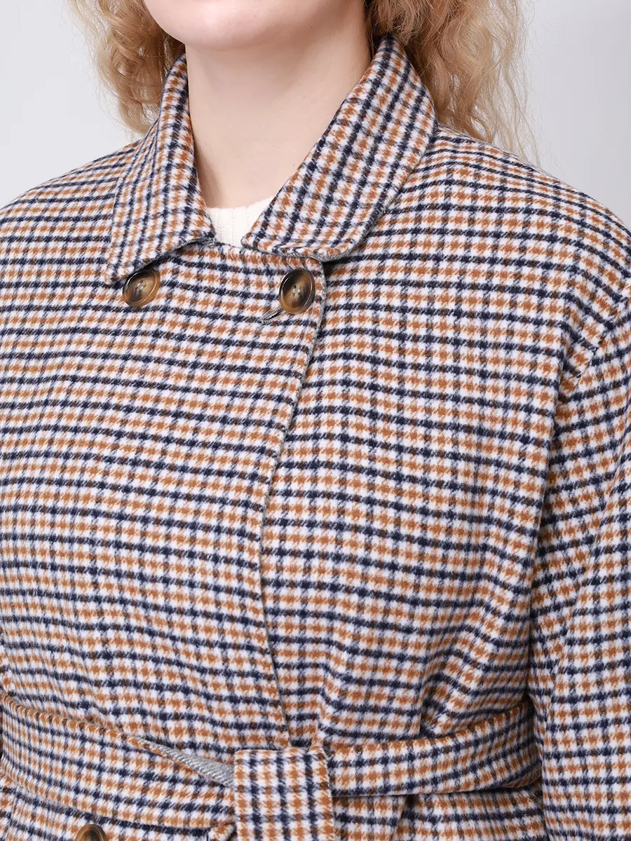 Пальто двустороннее PERSONA BY MARINA RINALDI 2523016011 001 091 Коричневый  Фото 5