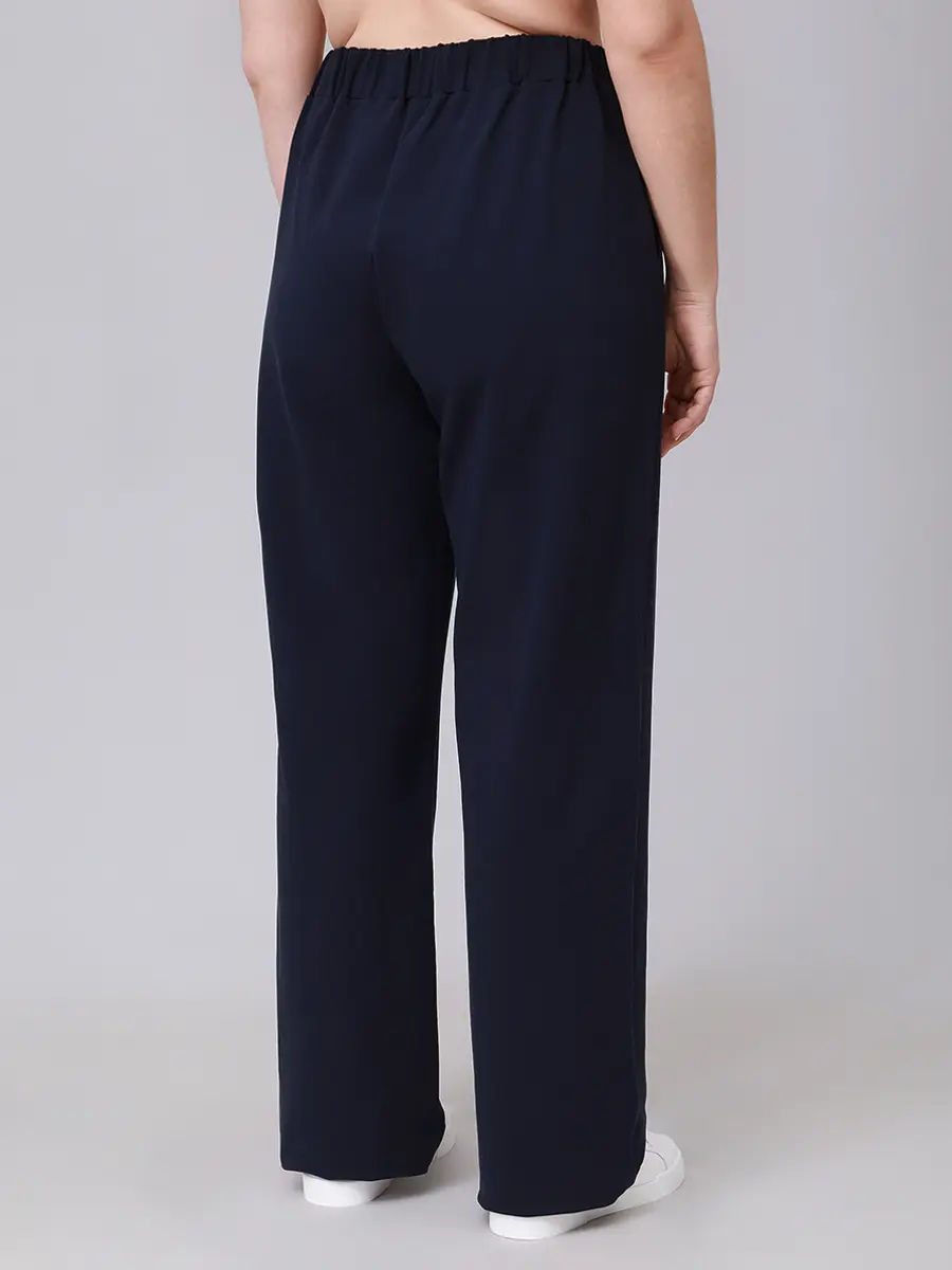 Брюки хлопковые PERSONA BY MARINA RINALDI 2523786111 001 044 Синий  Фото 3