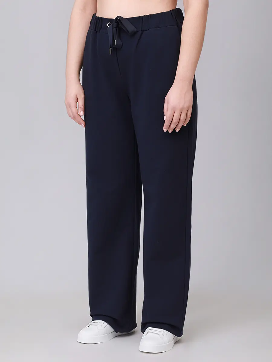 Брюки хлопковые PERSONA BY MARINA RINALDI 2523786111 001 044 Синий  Фото 4