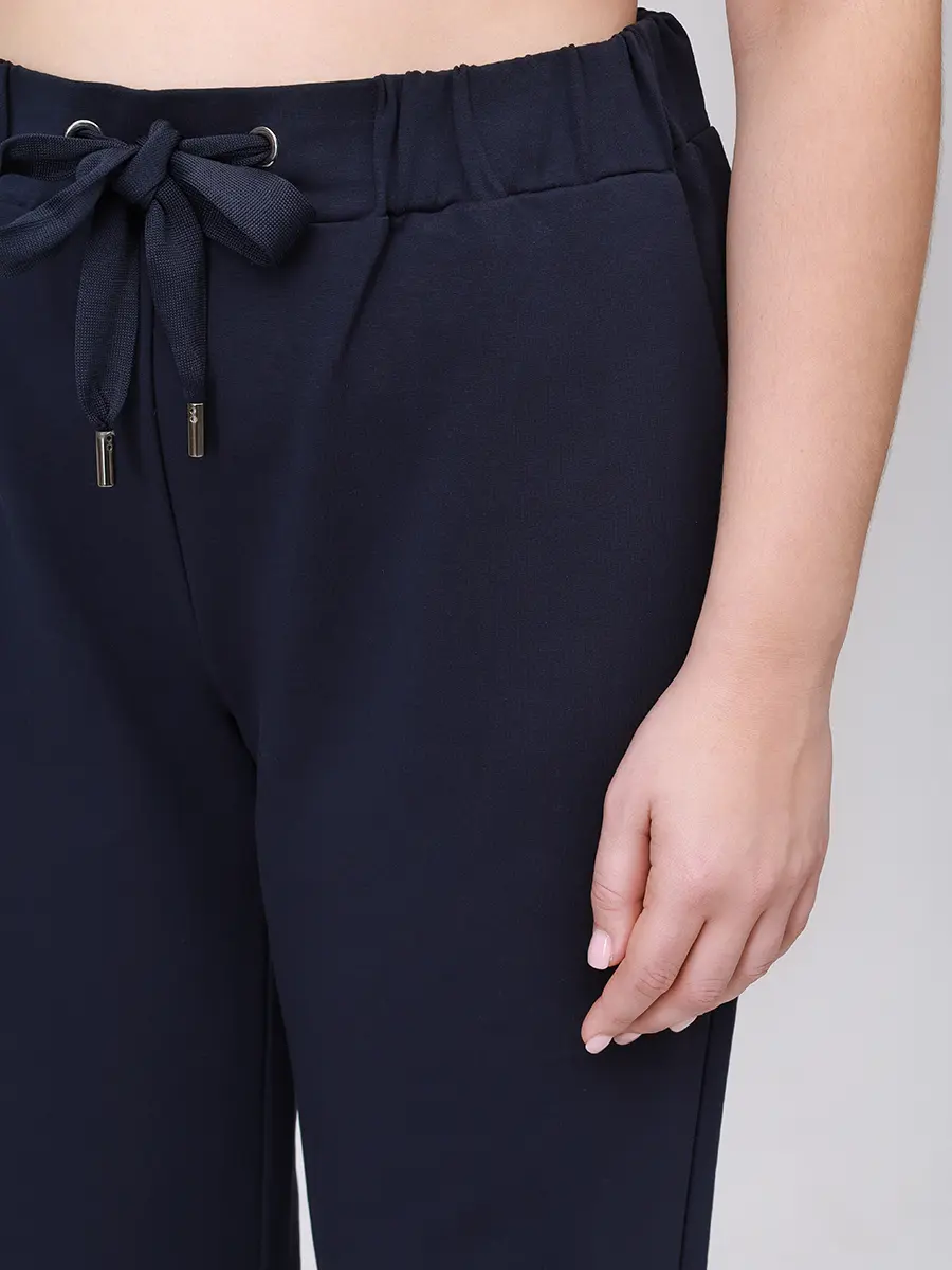 Брюки хлопковые PERSONA BY MARINA RINALDI 2523786111 001 044 Синий  Фото 5