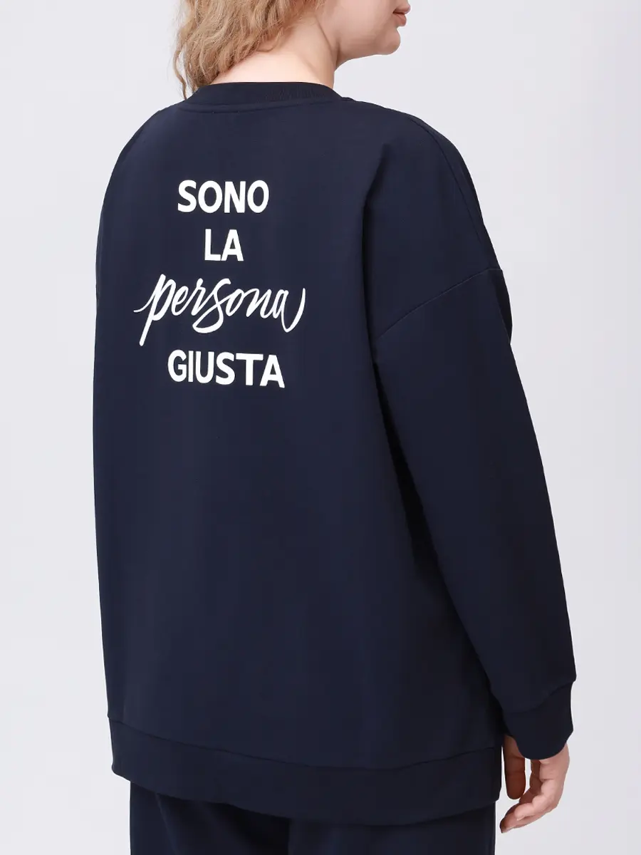 

Толстовка хлопковая, Синий, 2523926031 001 044 Темно-