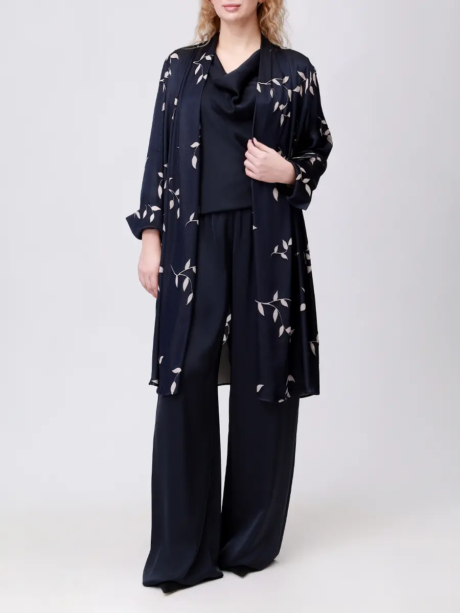 

Топ атласный, Синий, 2523116111 003 1260 Темно-