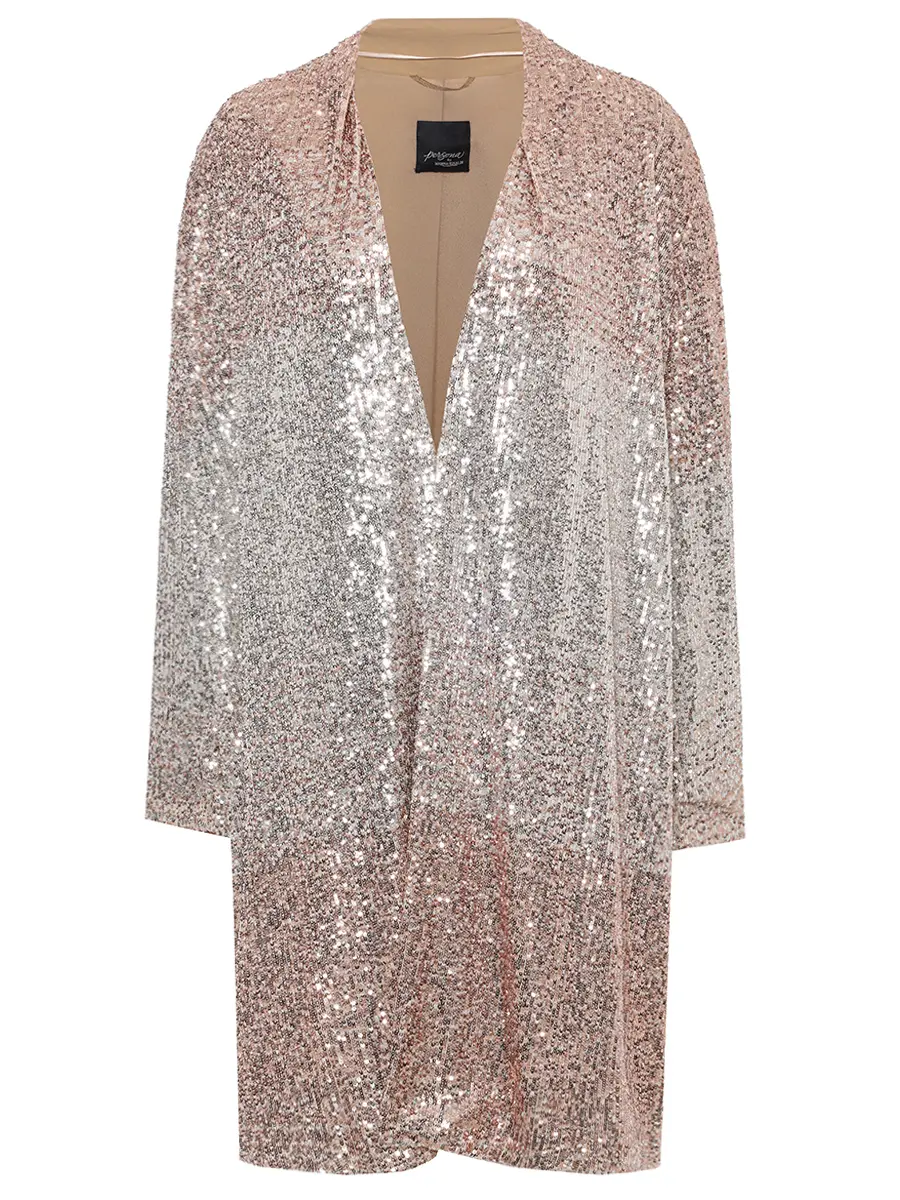 Кардиган с пайетками PERSONA BY MARINA RINALDI 2523126051 002 1800 Золотой 