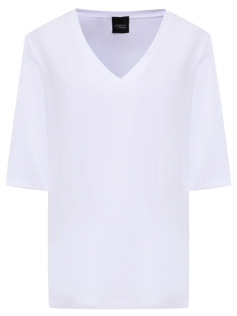 Футболка хлопковая PERSONA BY MARINA RINALDI 2523976111 001 1286 Белый 