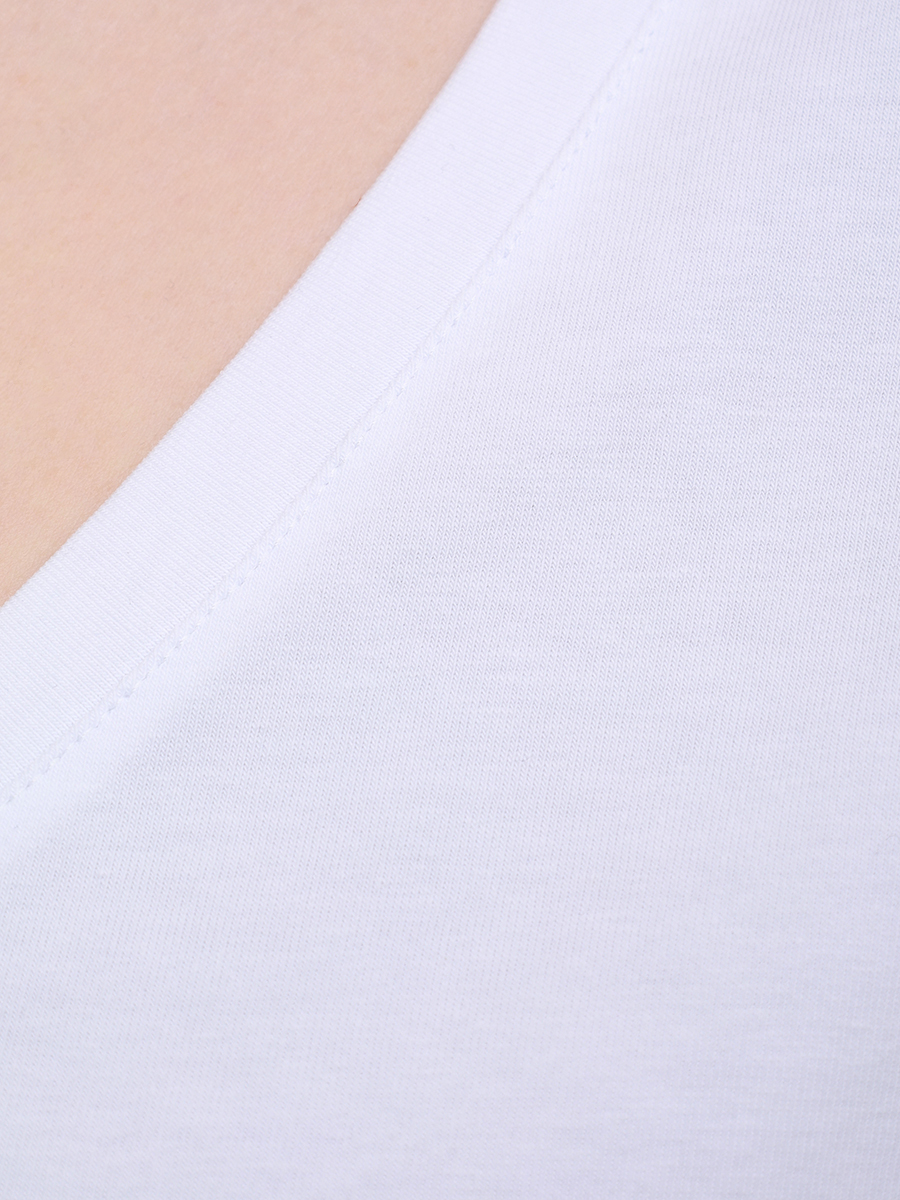 Футболка хлопковая PERSONA BY MARINA RINALDI 2523976111 001 1286 Белый  Фото 6