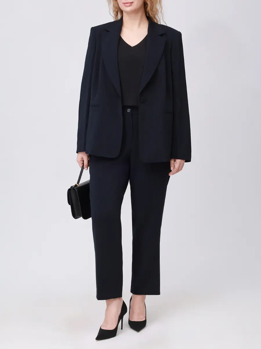 Футболка хлопковая PERSONA BY MARINA RINALDI 2523976111 004 1286 Черный  Фото 2