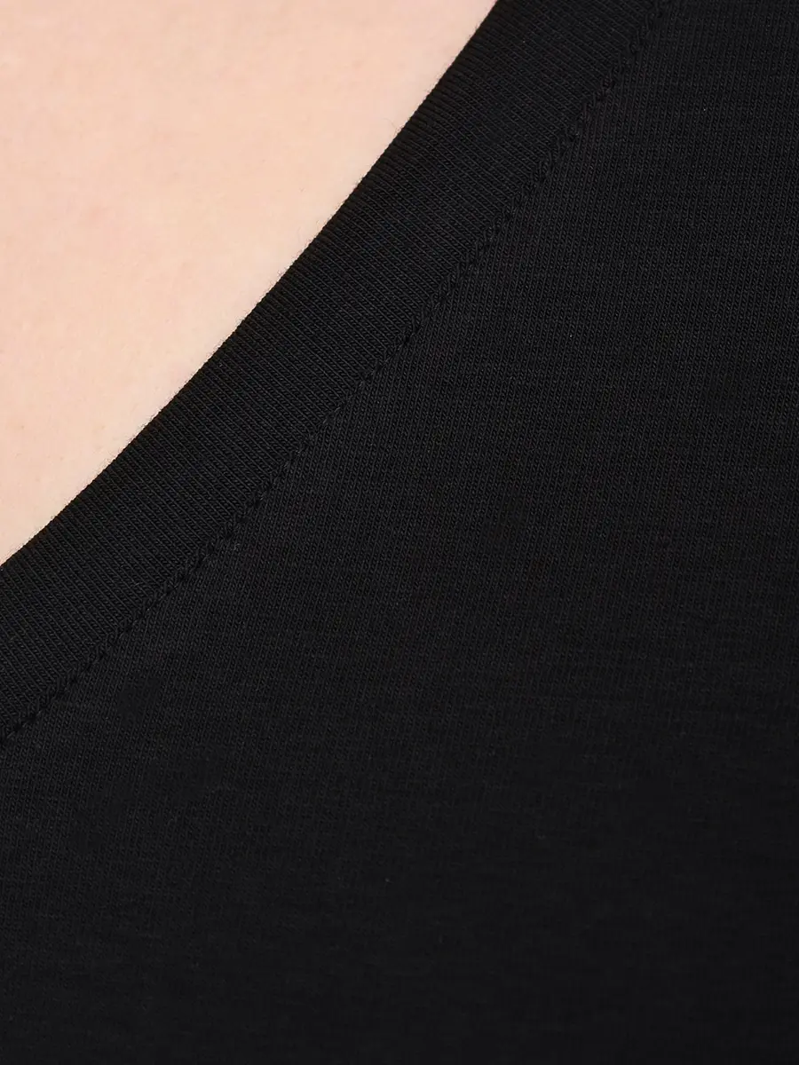 Футболка хлопковая PERSONA BY MARINA RINALDI 2523976111 004 1286 Черный  Фото 6