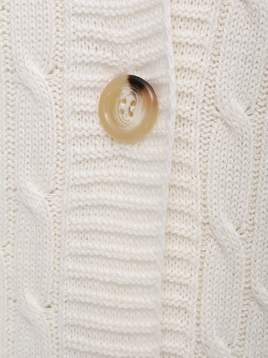 Кардиган вязаный PERSONA BY MARINA RINALDI 2523346155 001 019 Белый  Фото 6