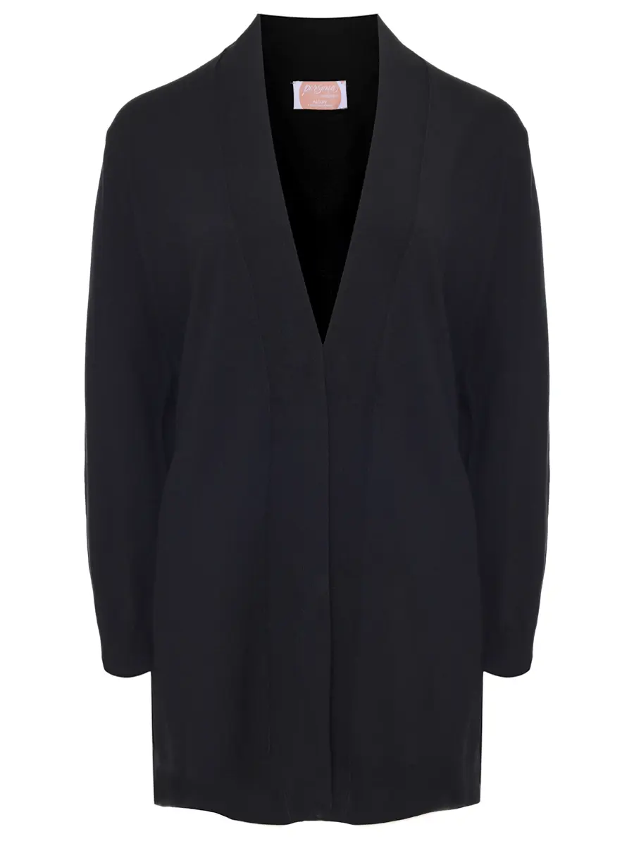 Кардиган из вискозы PERSONA BY MARINA RINALDI 2523346015 006 014 Черный 