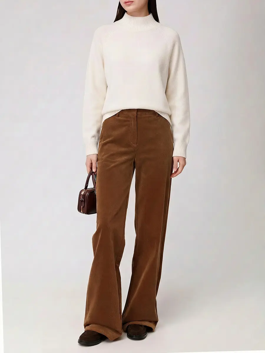 Брюки вельветовые PAIGE 1F40P83-8632 Коричневый  Фото 2