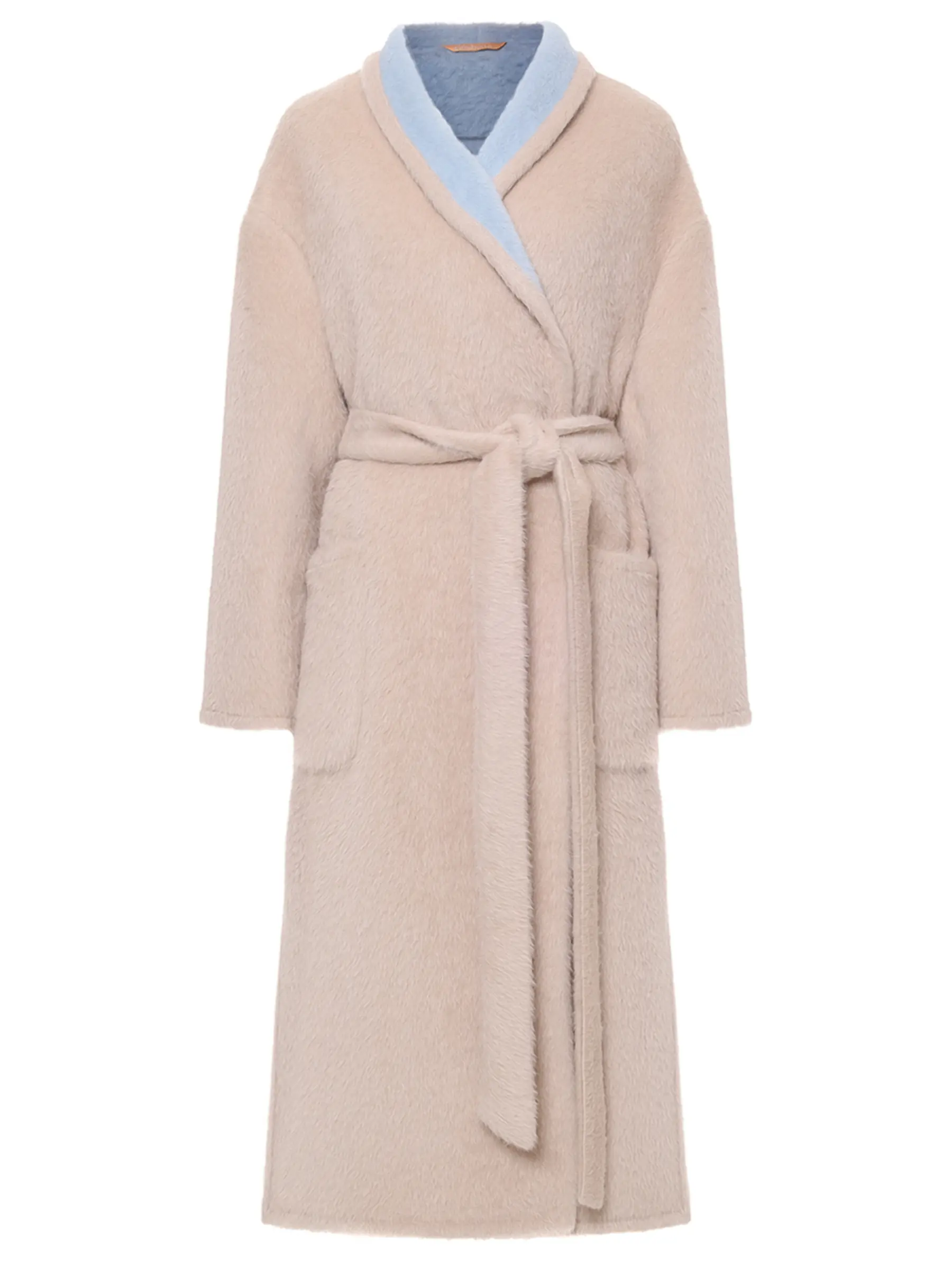 

Пальто из шерсти альпака, Бежевый, 77-28 280440/844