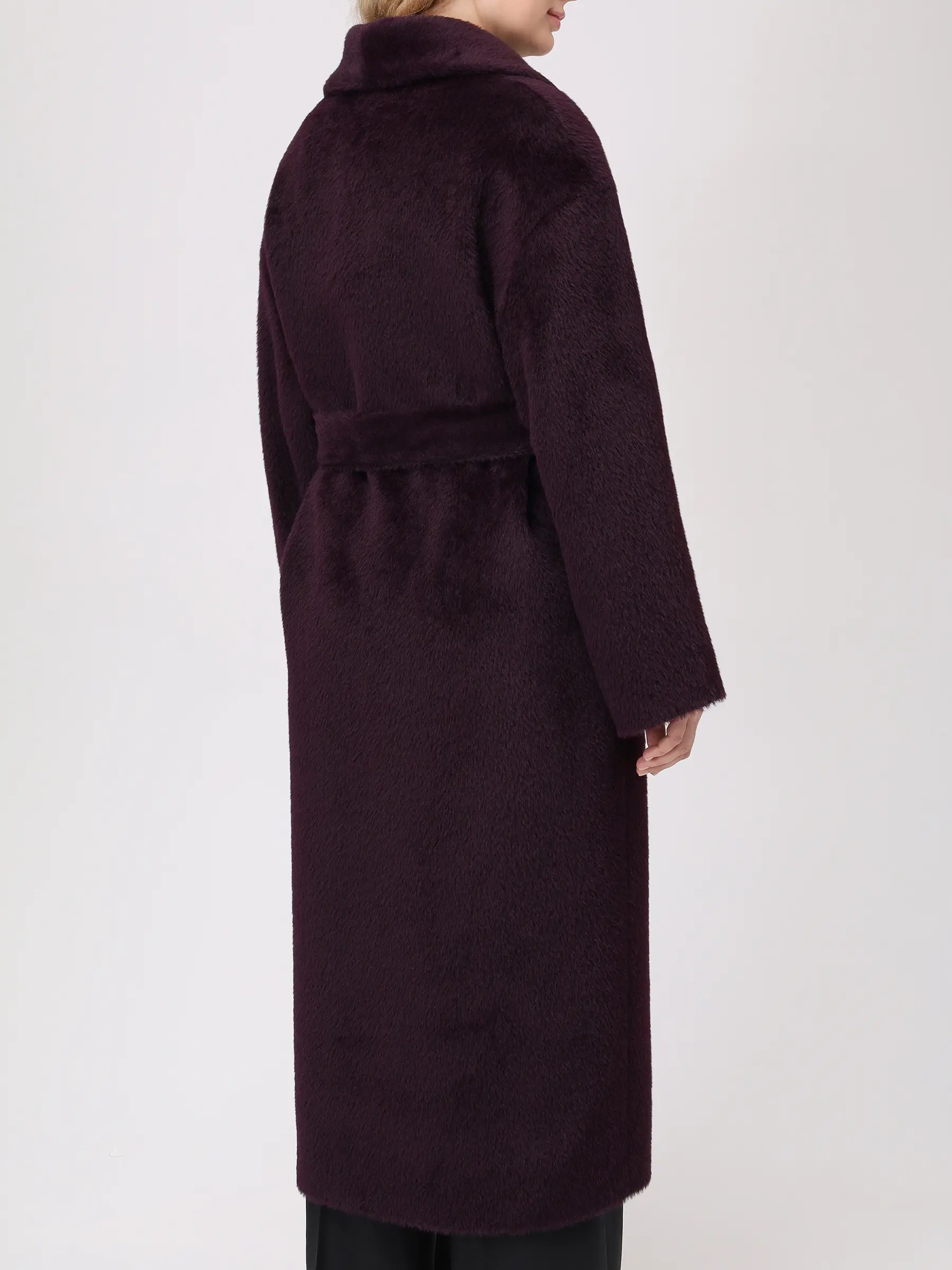 Пальто из шерсти альпака ELISABETTA 75-60 PUR/70 Фиолетовый  Фото 3