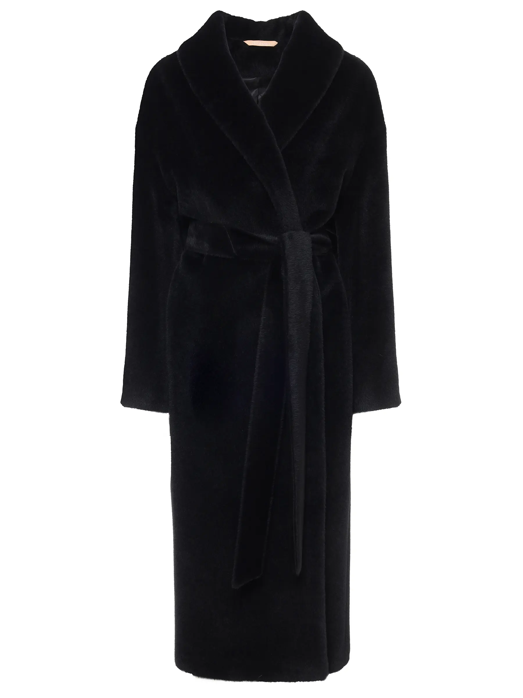 Пальто из шерсти альпака ELISABETTA 75-60 65/70 Черный 