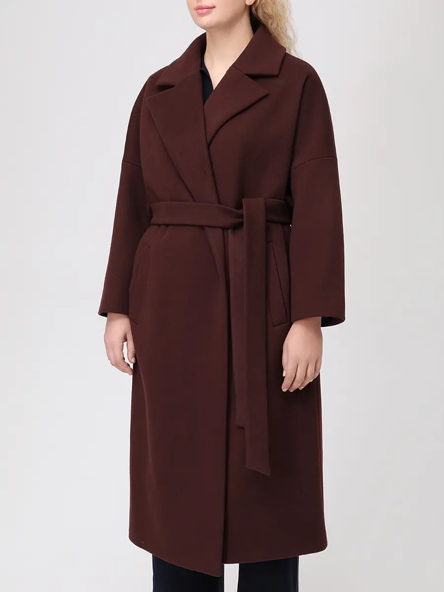 Пальто кашемировое ELISABETTA 75-63 7131/100 Бордовый  Фото 4