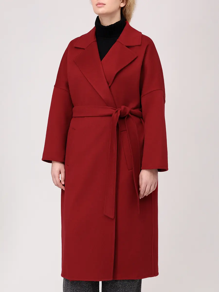Пальто кашемировое ELISABETTA 75-63 TA3238/10 Красный  Фото 4