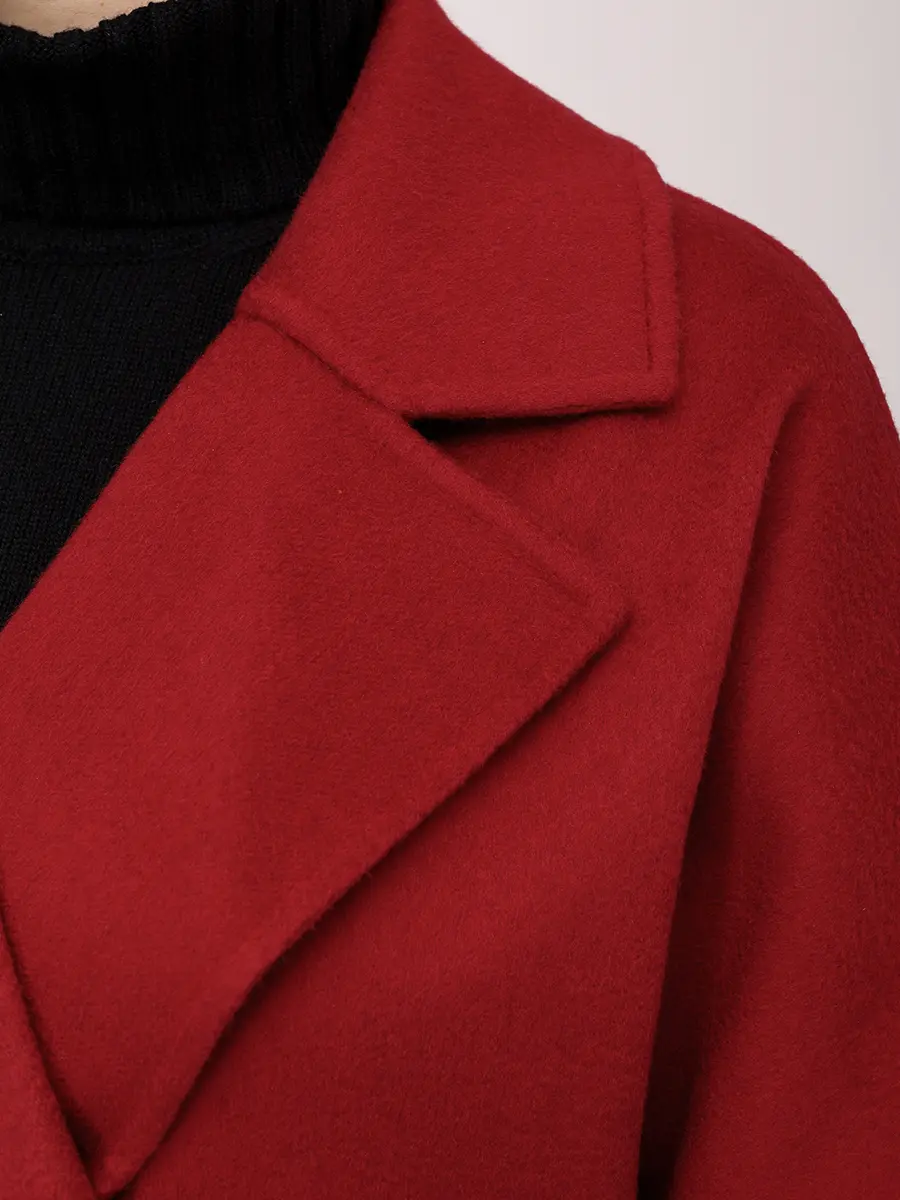 Пальто кашемировое ELISABETTA 75-63 TA3238/10 Красный  Фото 5