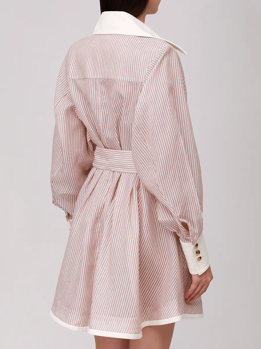 Платье хлопковое ZIMMERMANN 1154DF251 Бежевый  Фото 3