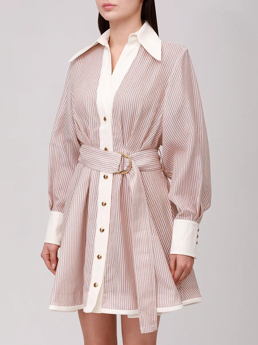 Платье хлопковое ZIMMERMANN 1154DF251 Бежевый  Фото 4