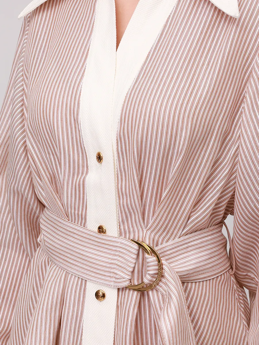 Платье хлопковое ZIMMERMANN 1154DF251 Бежевый  Фото 5