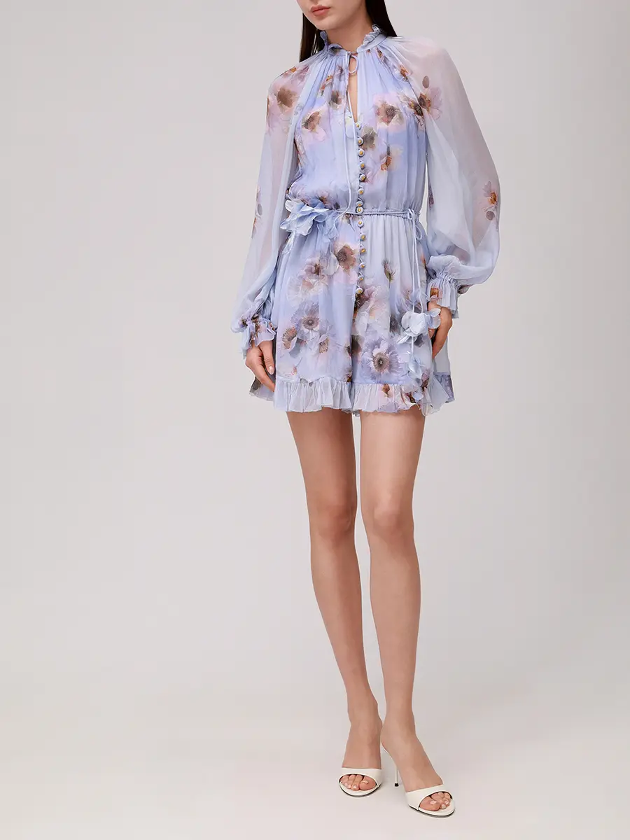 Комбинезон из вискозы ZIMMERMANN 3688YF251/LILPP Голубой  Фото 2