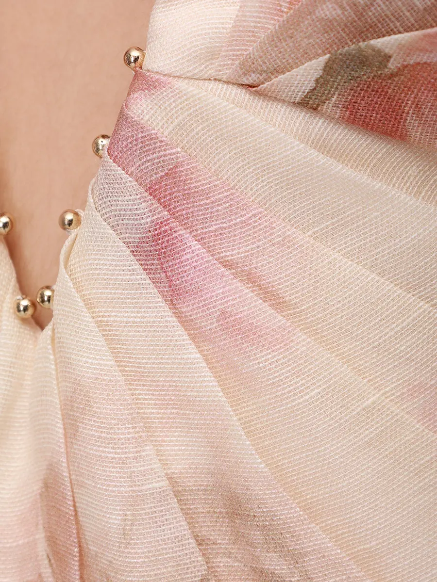 Платье из шелка и льна ZIMMERMANN 5302DF251/CPNY Цветочный принт  Фото 6