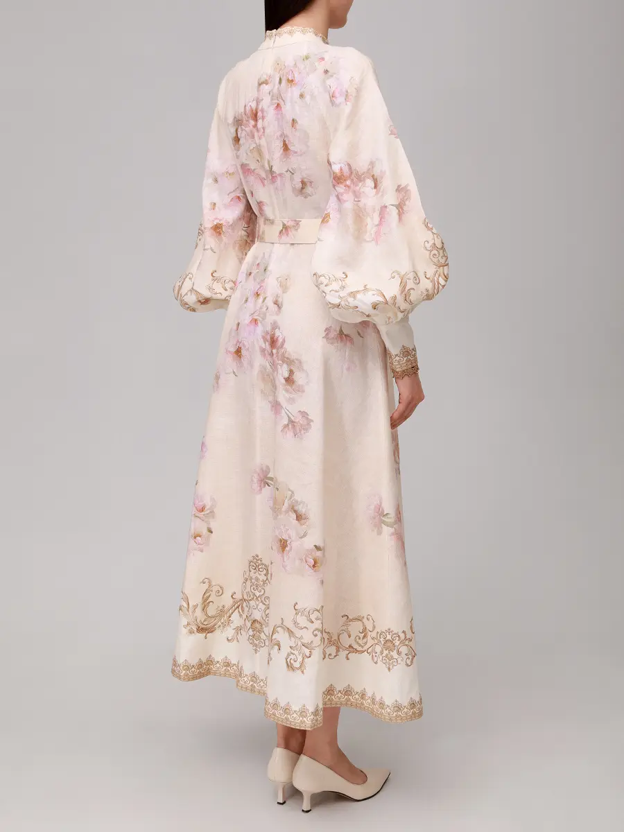 Платье льняное ZIMMERMANN 5168DF251/CPNY Принт  Фото 3