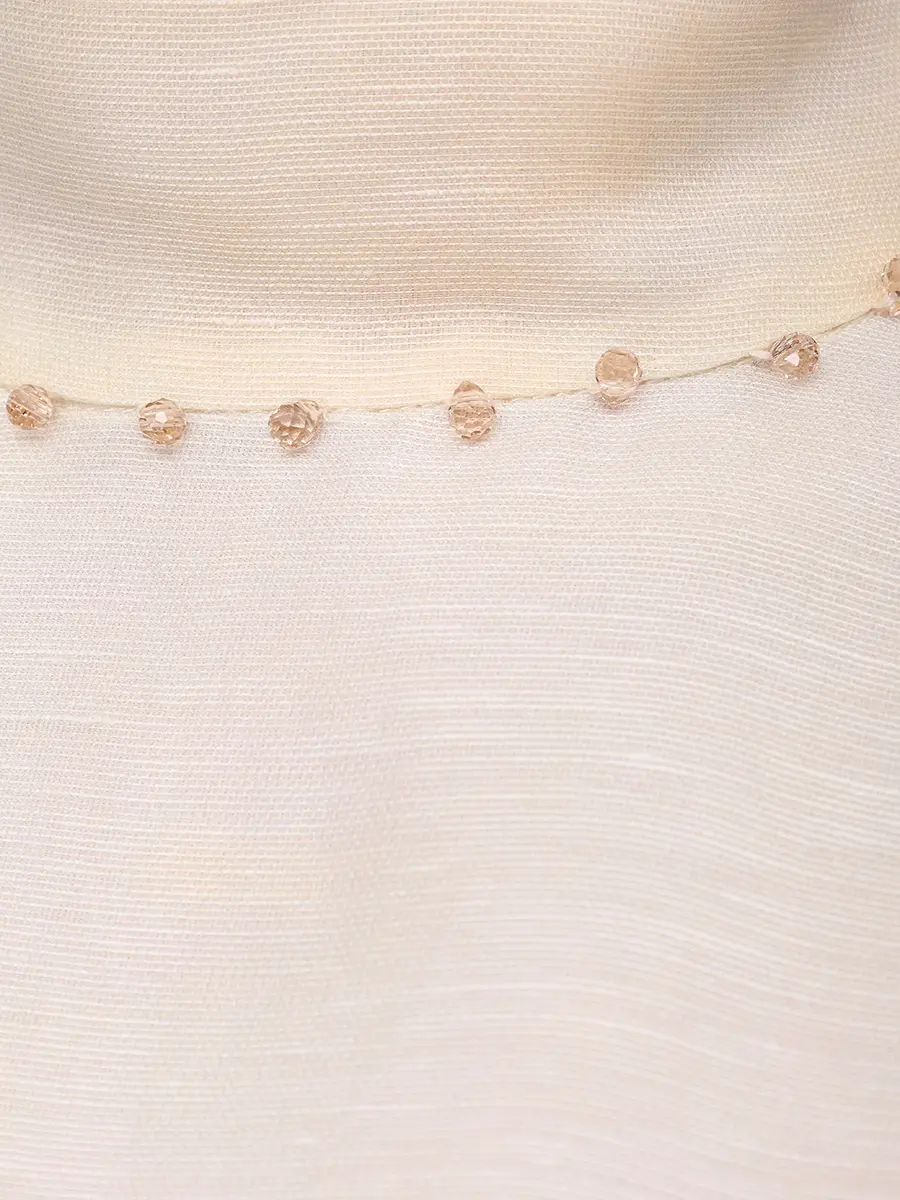 Платье из шелка и льна ZIMMERMANN 5170DF252/RARB Цветочный принт  Фото 6