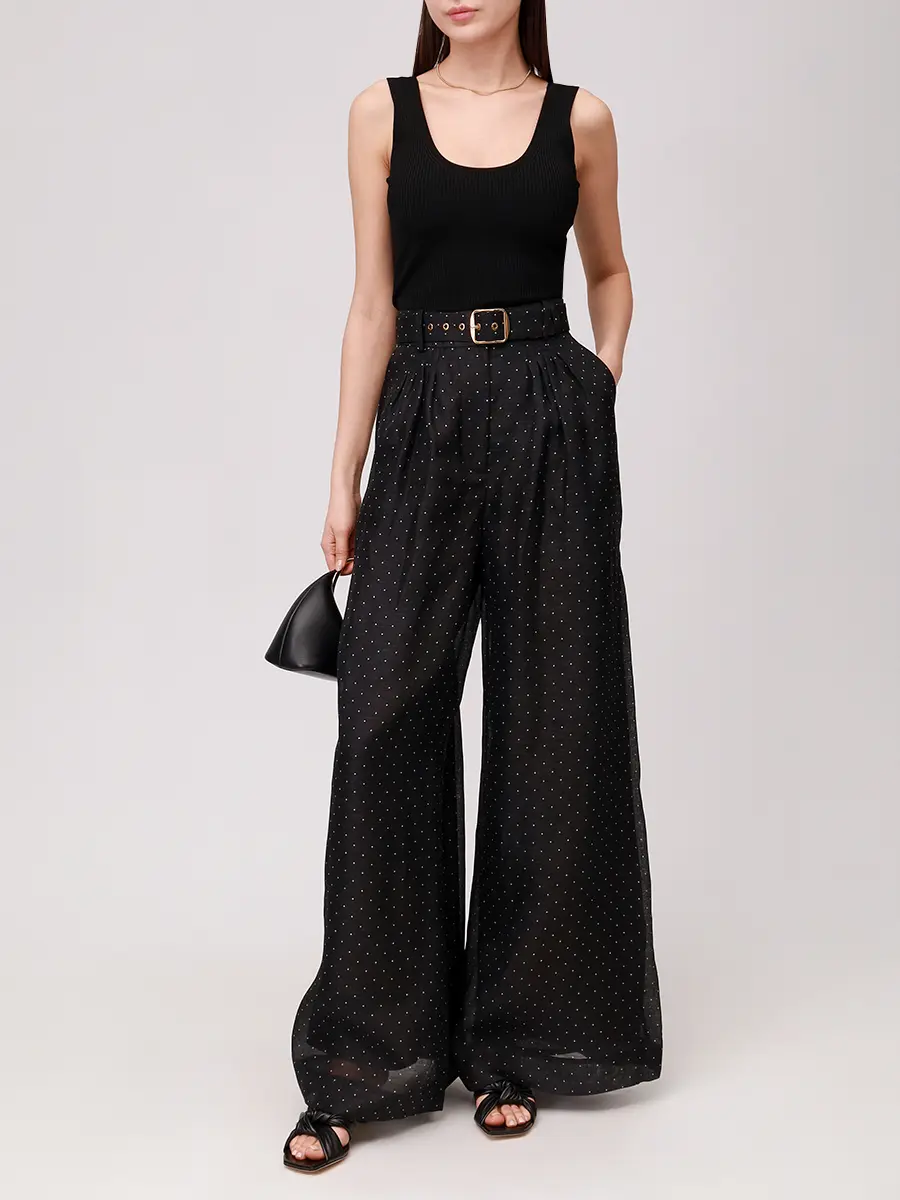 Топ из вискозы ZIMMERMANN 4191TF25R Черный  Фото 2