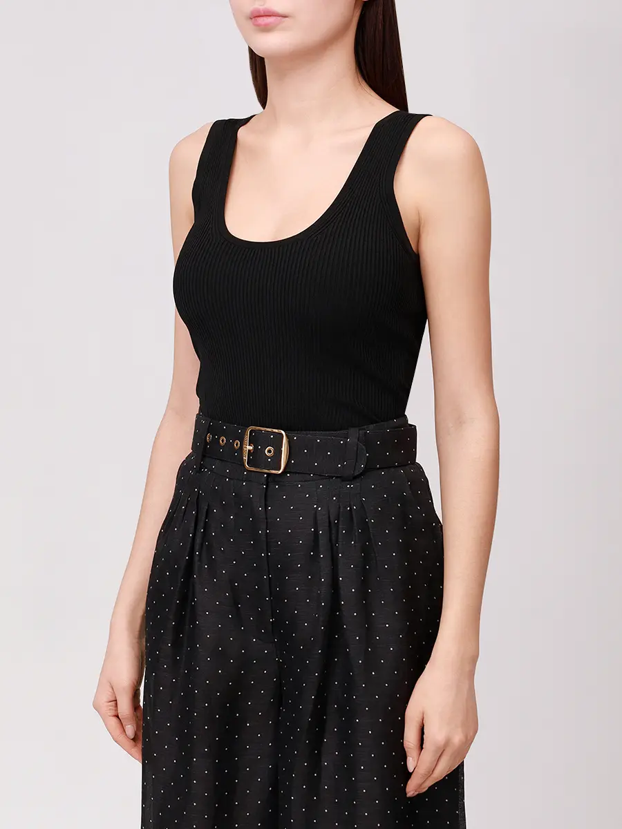 Топ из вискозы ZIMMERMANN 4191TF25R Черный  Фото 4