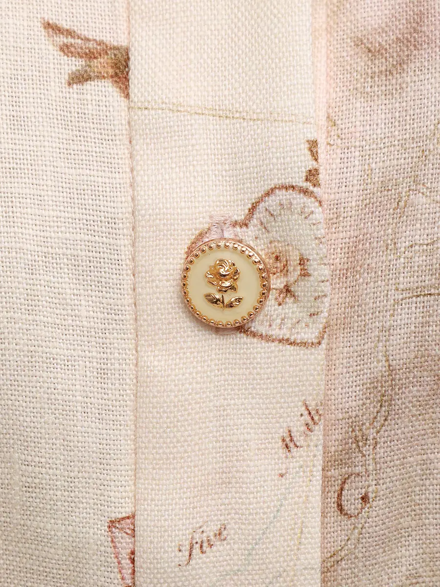 Платье льняное ZIMMERMANN 5294DF25R/MPR Принт  Фото 6