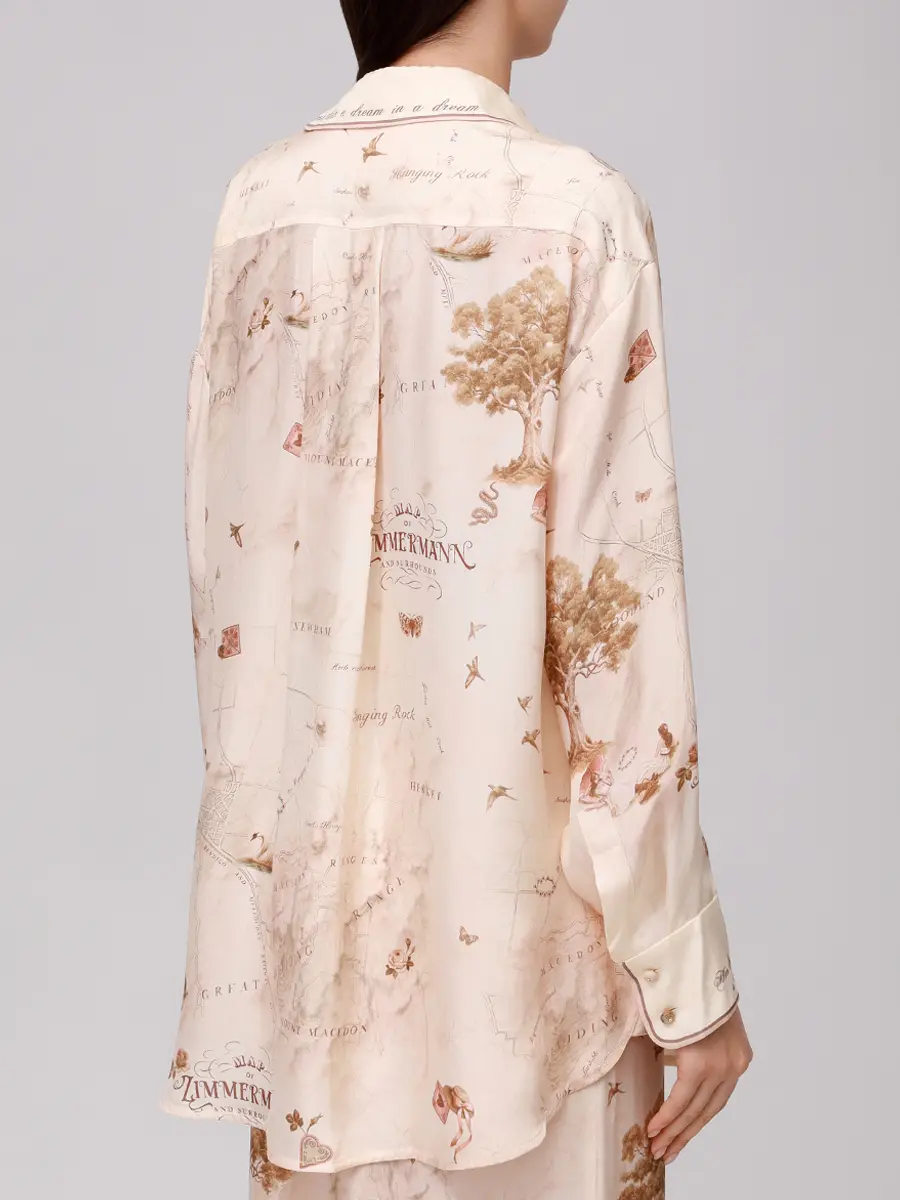 Рубашка с принтом ZIMMERMANN 5403TF25R/MPR Принт  Фото 3