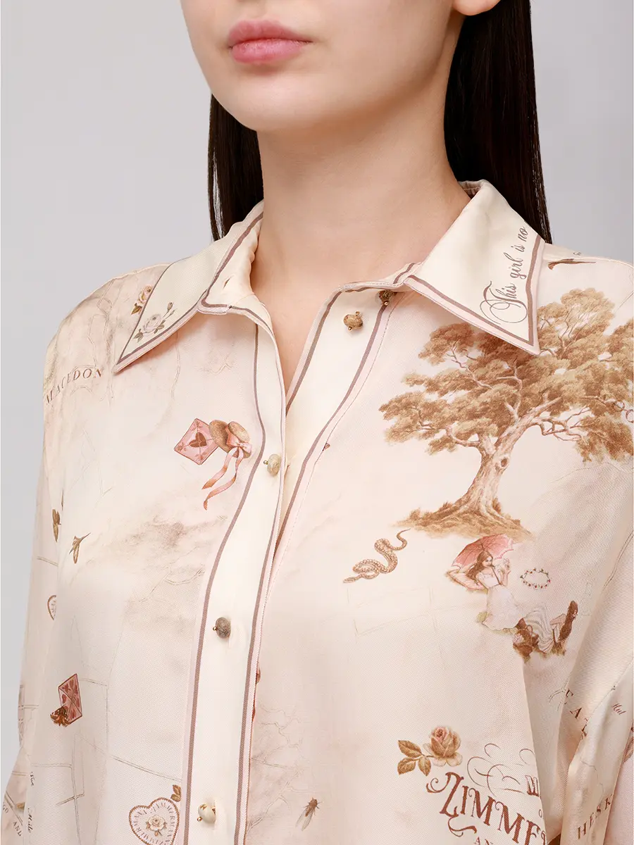 Рубашка с принтом ZIMMERMANN 5403TF25R/MPR Принт  Фото 5
