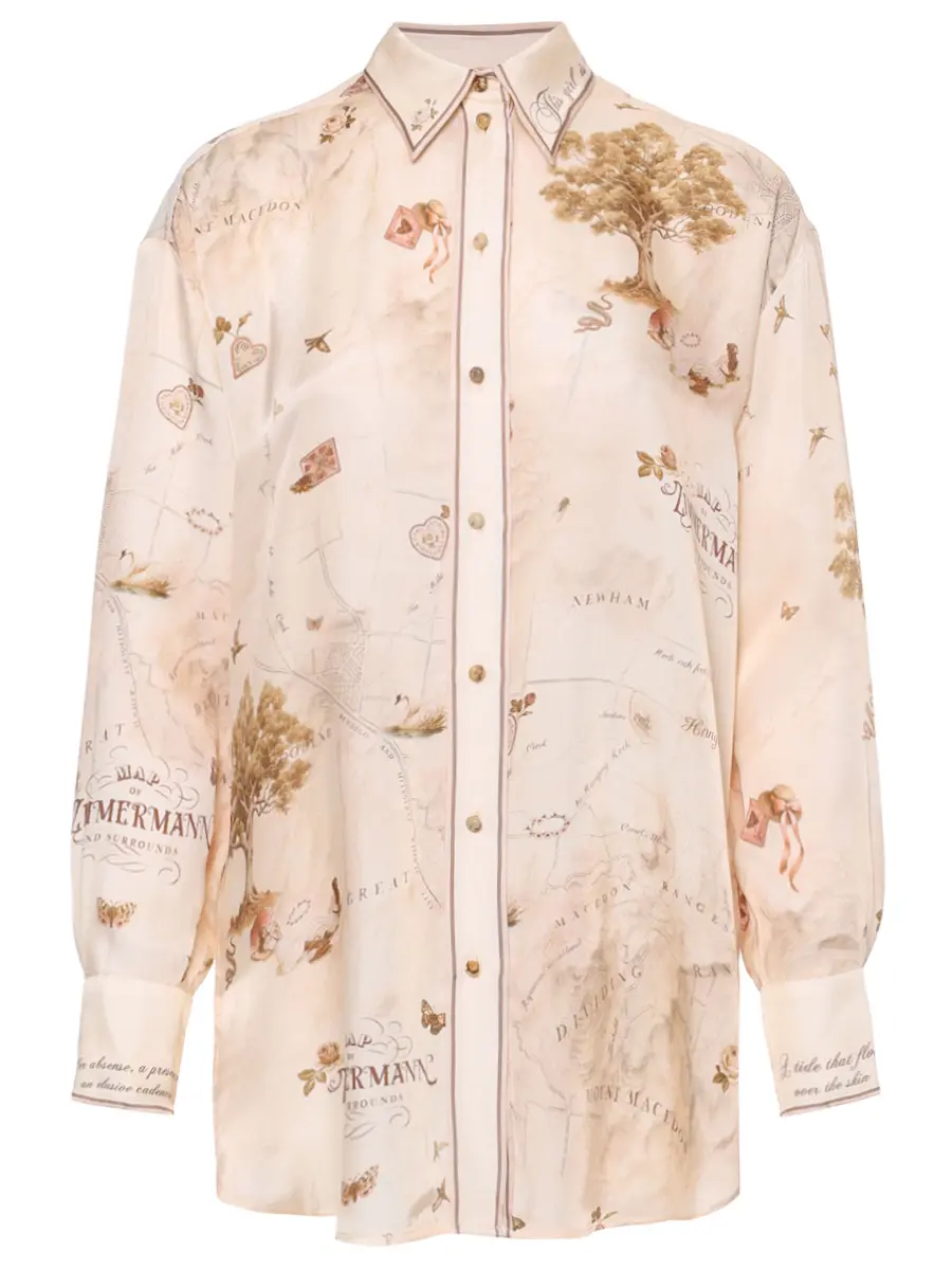 Рубашка с принтом ZIMMERMANN 5403TF25R/MPR Принт 