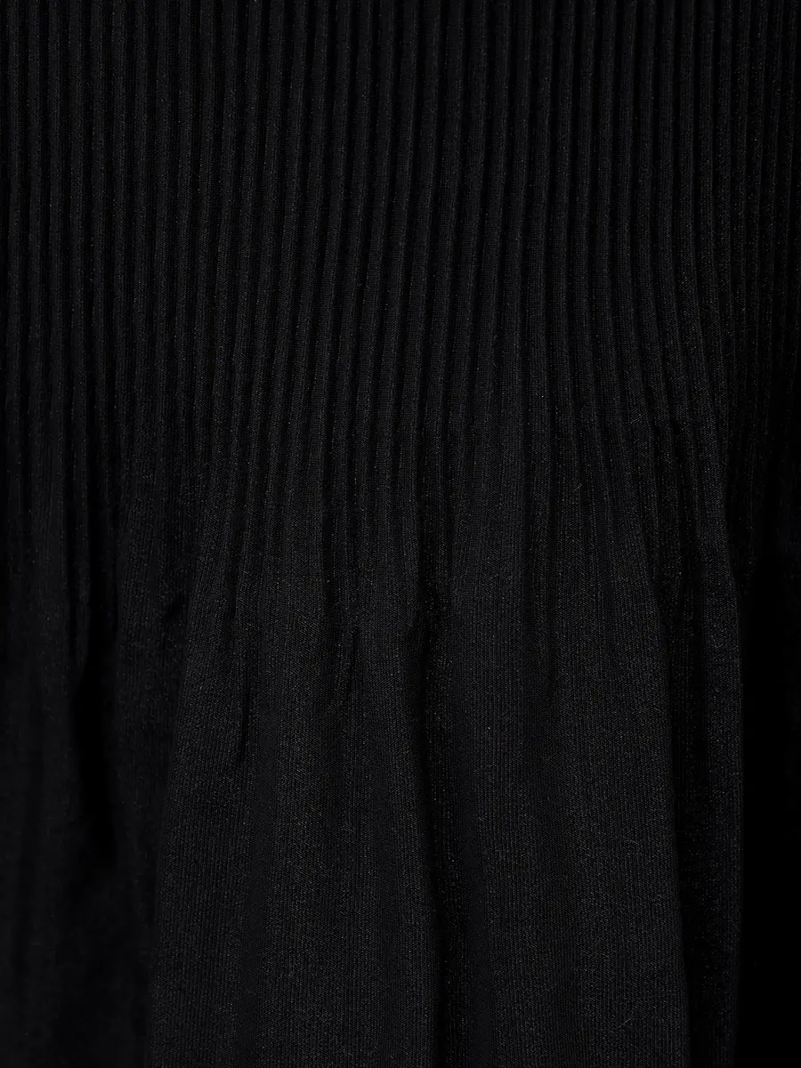 Платье однотонное ZIMMERMANN 2479DF25R/BLK Черный  Фото 6