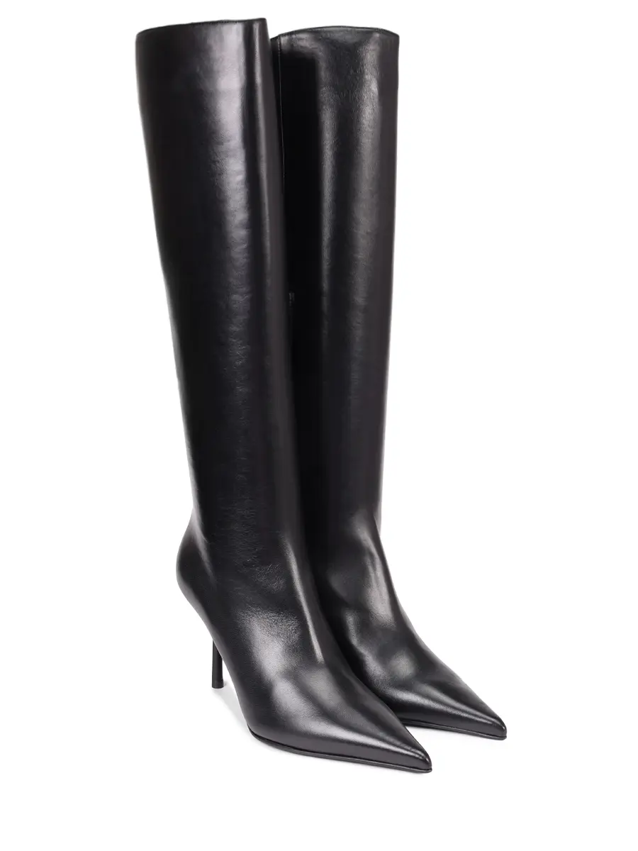 Сапоги кожаные LE SILLA 4255C080BXPPNEM377 Черный  Фото 2