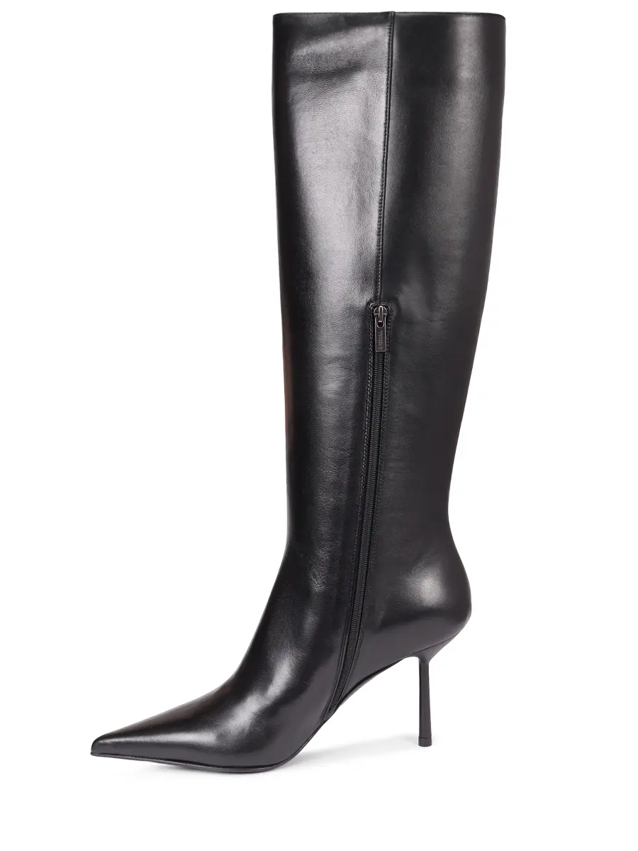 Сапоги кожаные LE SILLA 4255C080BXPPNEM377 Черный  Фото 3