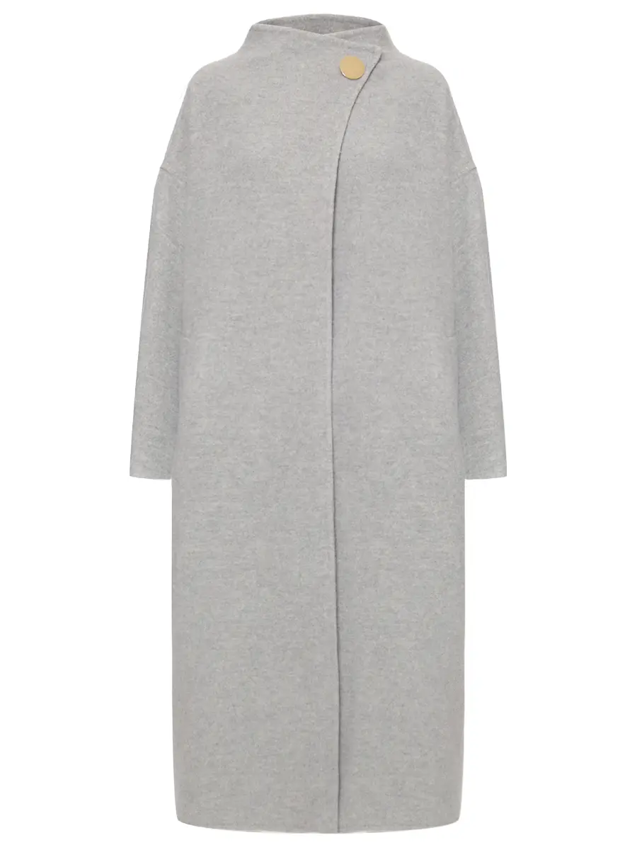 

Пальто шерстяное, Серый, WJA19 FAW48/0074