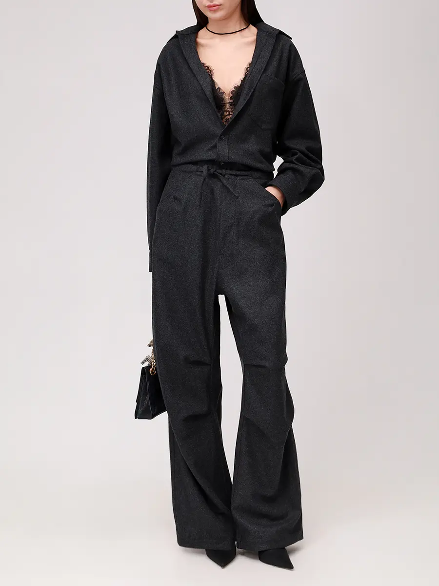 Рубашка шерстяная DARKPARK WSH04 FAW02 Серый  Фото 2