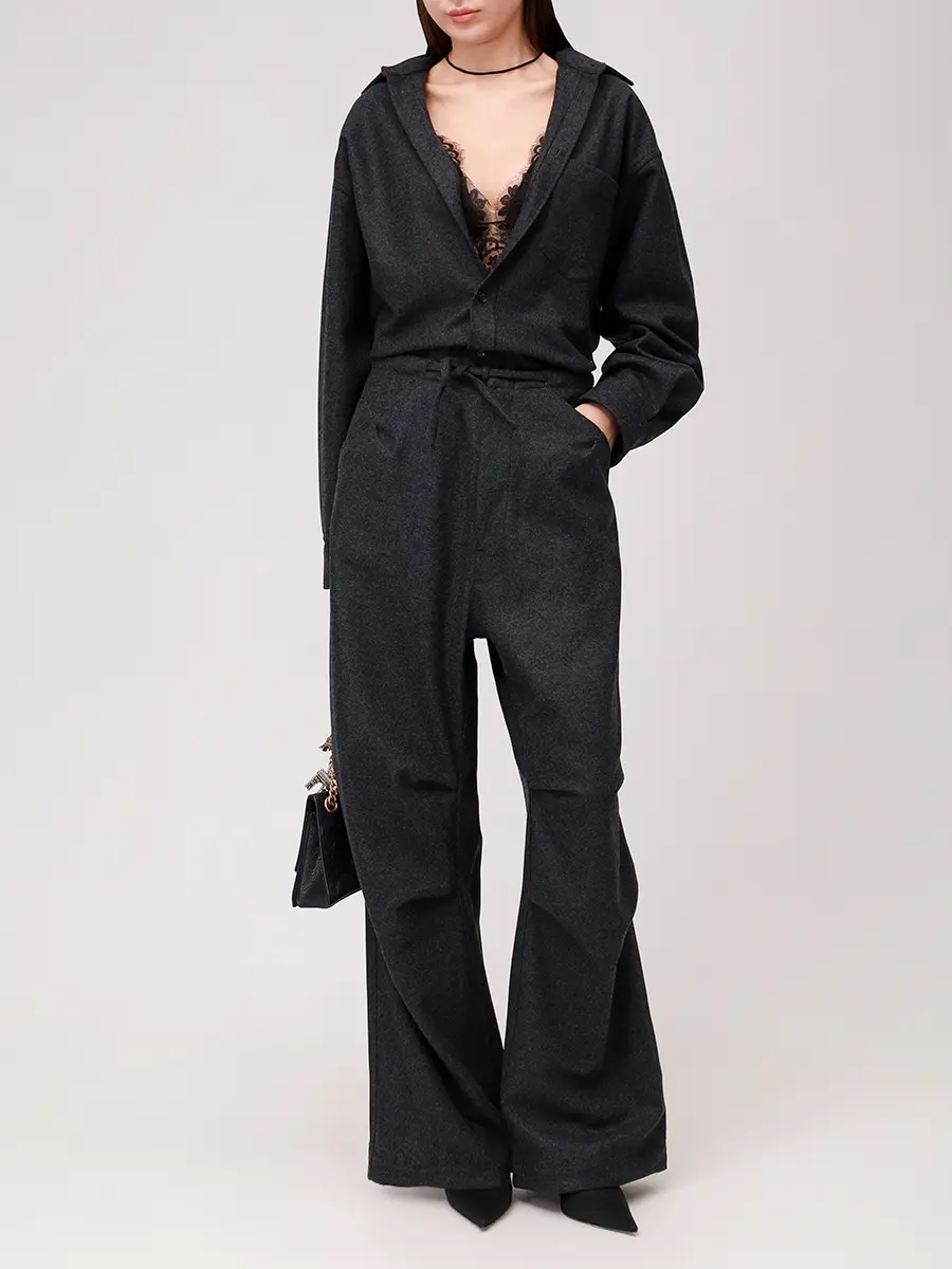 Брюки шерстяные DARKPARK WTR42 FAW02 Серый  Фото 2