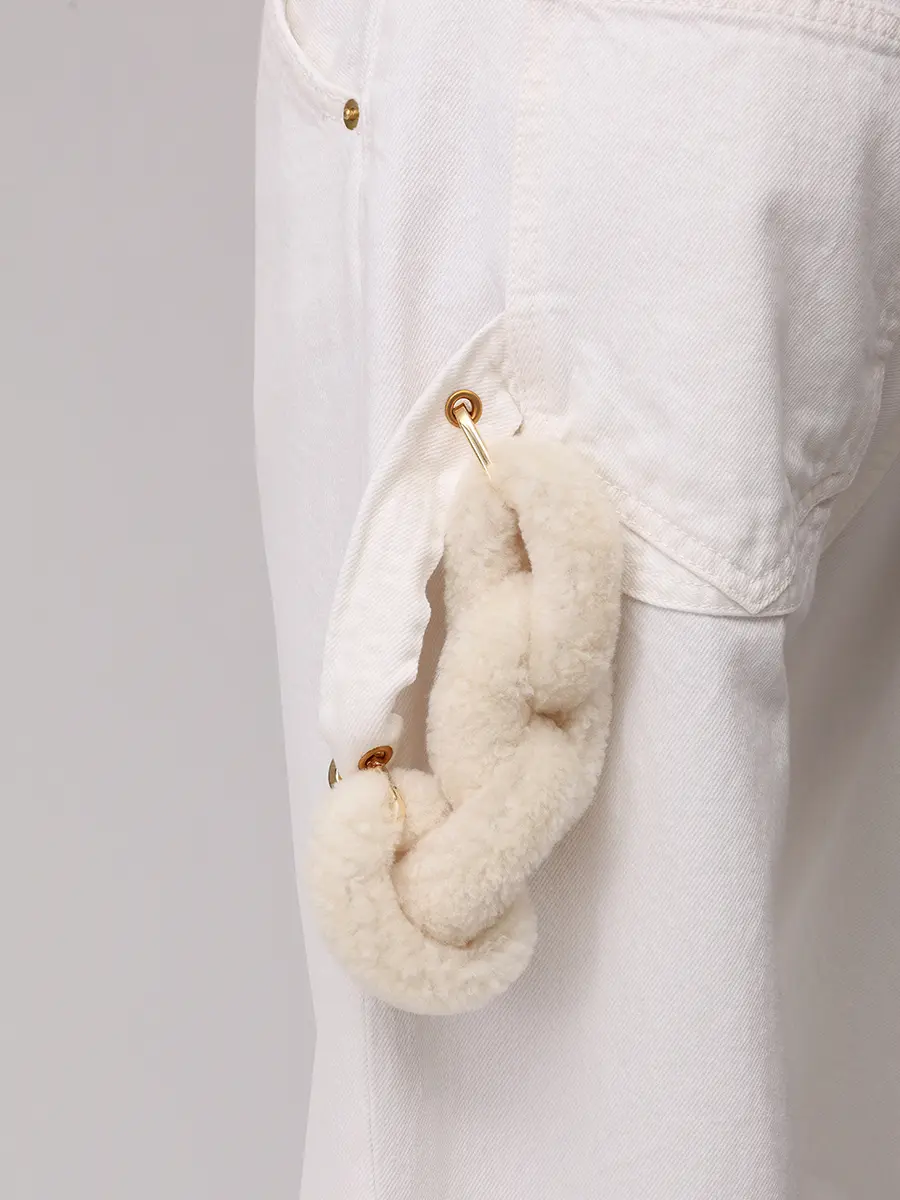 Джинсы хлопковые DARKPARK WTR58 DWB01W008 Белый  Фото 5