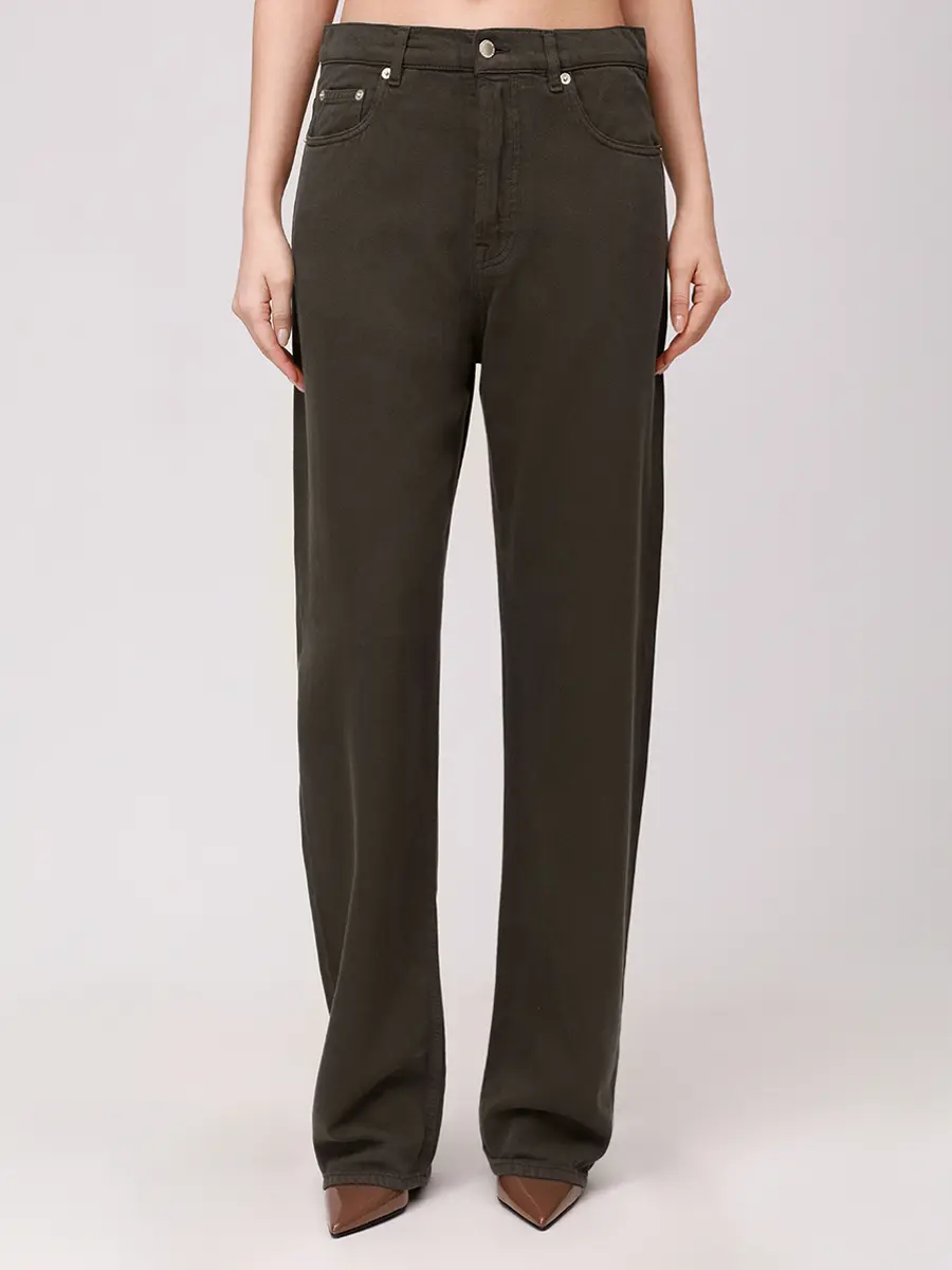 Джинсы из хлопка и лиоцелла DARKPARK WTR53 TWB03PT Коричневый  Фото 4