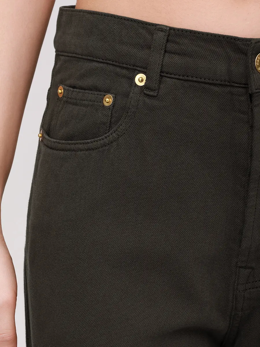 Джинсы из хлопка и лиоцелла DARKPARK WTR53 TWB03PT Коричневый  Фото 5