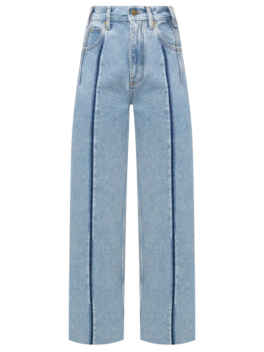 

Джинсы хлопковые, Голубой, WTR66 DBL01W030